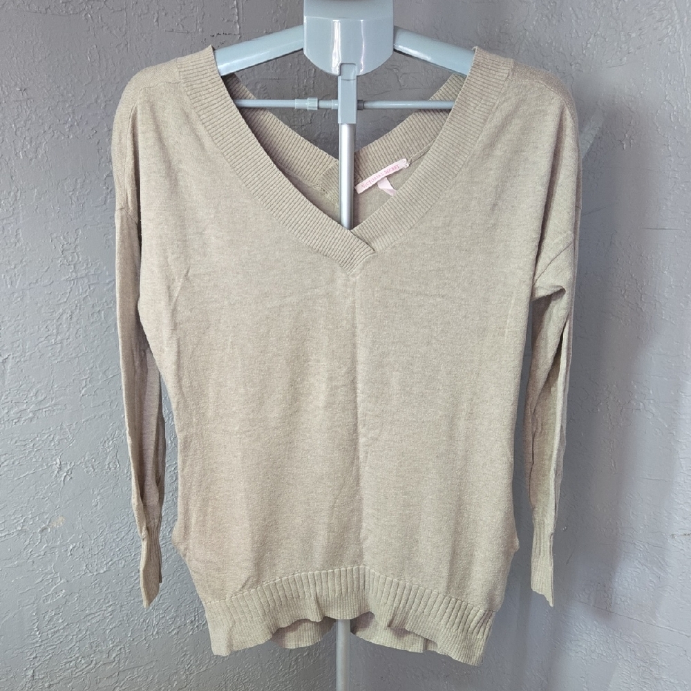 Victoria's Secret Cream V-Neck Sweater